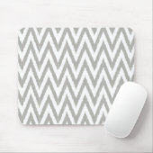 Gray Ikat Chevron Muismat (Met muis)
