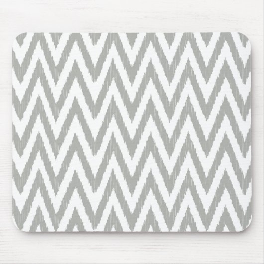 Gray Ikat Chevron Muismat (Voorkant)