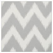 Gray Ikat Chevron Stof (Swatch)