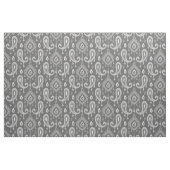 Gray Ikat Paisley Large Scale Stof (Yard (91,4 cm))