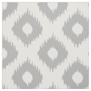 Gray Ikat Pattern Stof