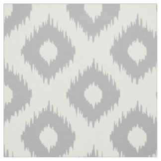 Gray Ikat Pattern Stof