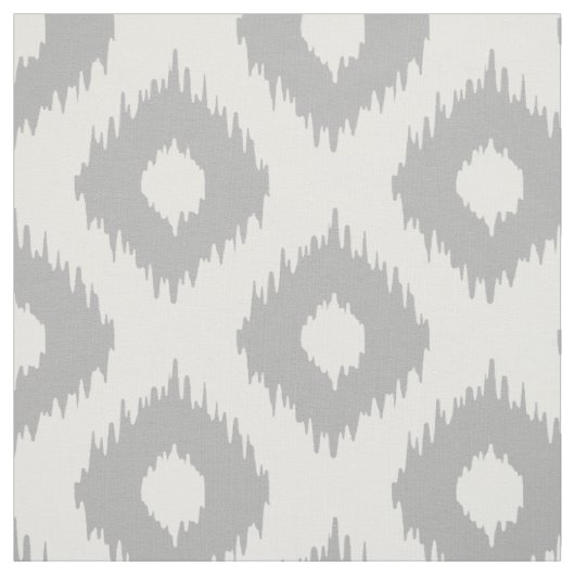 Gray Ikat Pattern Stof (Swatch)