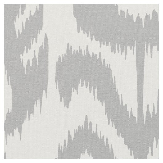 Gray Ikat Pattern Stof (Close Up)