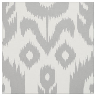 Gray Ikat Pattern Stof