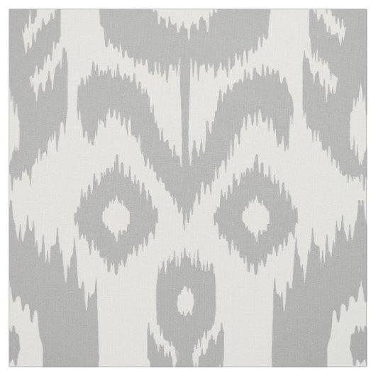 Gray Ikat Pattern Stof (Swatch)