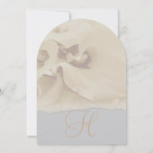 Gray Ivory Calla Lily Floral Wedding Kaart (Achterkant)