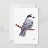 Gray Jay Bedankkaart (Voorkant)