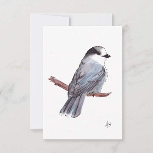 Gray Jay Bedankkaart (Voorkant)