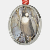 Gray Jay Metalen Ornament (Links)
