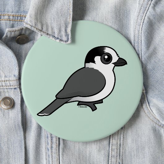 Gray Jay Ronde Button 6,0 Cm (In situ)