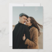 Gray Join Us Modern Typography Photo Wedding Kaart (Achterkant)