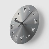 Gray Kaktovik Numeral Wall klok (Hoek)