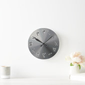 Gray Kaktovik Numeral Wall klok (Huis)