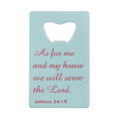 Gray Kingbird and Bijble Verse Creditkaart Flessenopener (Achterkant)