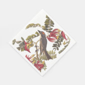 Gray Kingbird Audubon Bird on Flowering Tree Servet (Hoek)