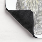 Gray Kitten Mousepad Muismat (Hoek)