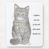 Gray Kitten Mousepad Muismat (Voorkant)