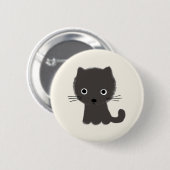 Gray Kitten Ronde Button 5,7 Cm (Voorkant /achterkant)
