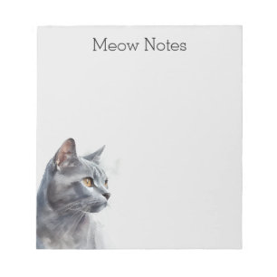 Gray Kitty Cat Notitieblok
