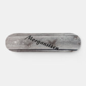Gray Knotty Barnwood Persoonlijk Persoonlijk Skateboard (Horizontaal)