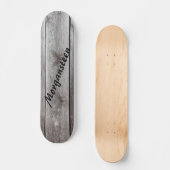 Gray Knotty Barnwood Persoonlijk Persoonlijk Skateboard (Voorkant)