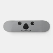 Gray Koala Cute Animal Face Design Skateboard (Horizontaal)