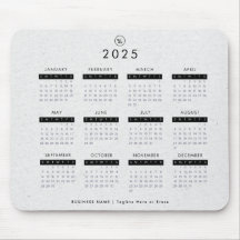 Gray Kraft 2023 kalender, aangepaste Logo voor bed