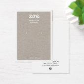 Gray Kraft Earring Display Card Visitekaartje (Bureau)