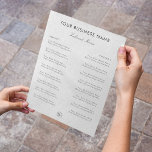 Gray Kraft Elegant Restaurant Takeout Menu & Logo<br><div class="desc">Deze eenvoudige,  elegante sjabloon zou voor uw zaken/promotionele behoeften geweldig zijn. Voeg je eigen gegevens eenvoudig toe door op de optie 'personaliseren' te klikken.</div>