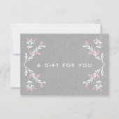 Gray Kraft Holiday Cadeaucertificaat (Voorkant)