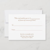 Gray Kraft Holiday Cadeaucertificaat (Achterkant)