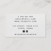 Gray Kraft Paper Riding Instructor voor paardenHoe Visitekaartje (Achterkant)