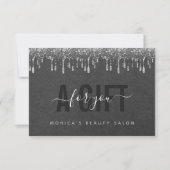 Gray Kraft Paper & Silver Glitter Driving Beauty (Voorkant)