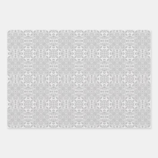 Gray Lace Inpakpapier Vel (Voorkant)