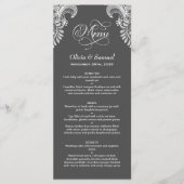 Gray Lace Wedding Menu (Voorkant)