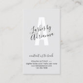 Gray Lash Extension Aftercare Visitekaartje (Voorkant)