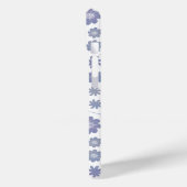 Gray & Lavender Floral Pattern Case-Mate iPhone Case (Achterkant / Links)