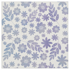 Gray & Lavender Floral Pattern Stof