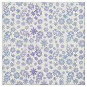 Gray & Lavender Floral Pattern Stof (Swatch)