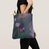 *~* Gray Lavender Pink Tulip  Shabby Grunge Tote Bag (Dichtbij)