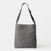Gray Leopard Animal Print Crossbody Tas (Achterkant)