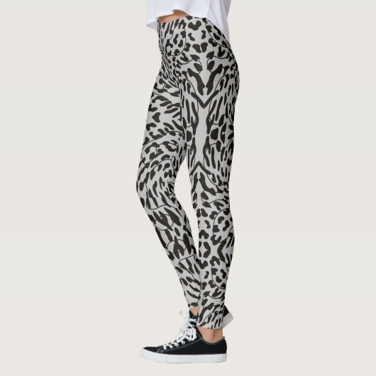 Gray Leopard Safari Print Leggings (Links)