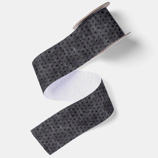 Gray Leopard Satijnen Lint (Achterkant)