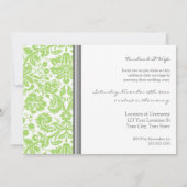 Gray Limoen Foto Wedding Vow Renewal Uitnodiging (Achterkant)