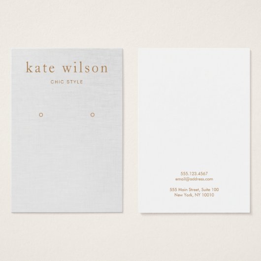 Gray Linen (afbeelding) met Kaart voor beeldscherm (Voorkant /achterkant)