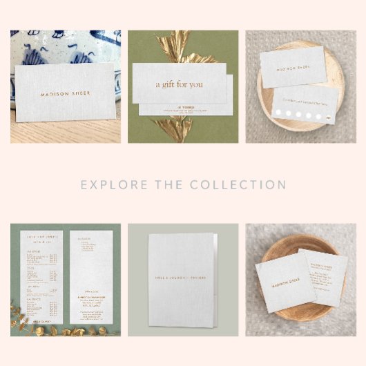 Gray Linen Esthetician Spa Price List Service Menu