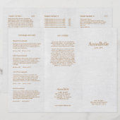 Gray Linen Hair Salon Spa TriFold Brochure (Voorkant / Achterkant)