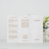 Gray Linen Hair Salon Spa TriFold Brochure (Staand voorkant)