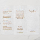 Gray Linen Hair Salon Spa TriFold Brochure (Voorkant)